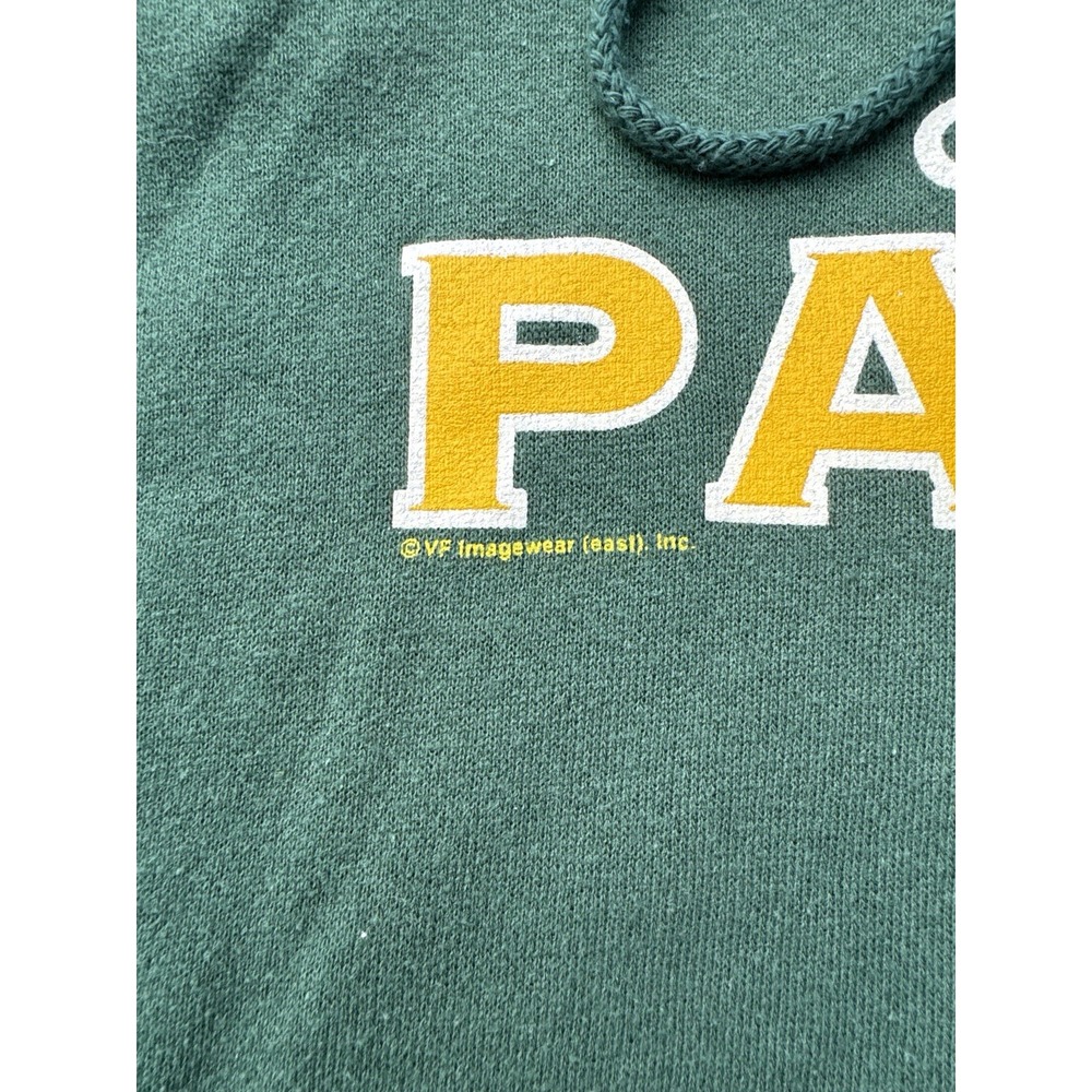Vintage Green Bay Packers Hoodie XL NFL Football Sweatshirt Green Pullover - Picture 6 of 12